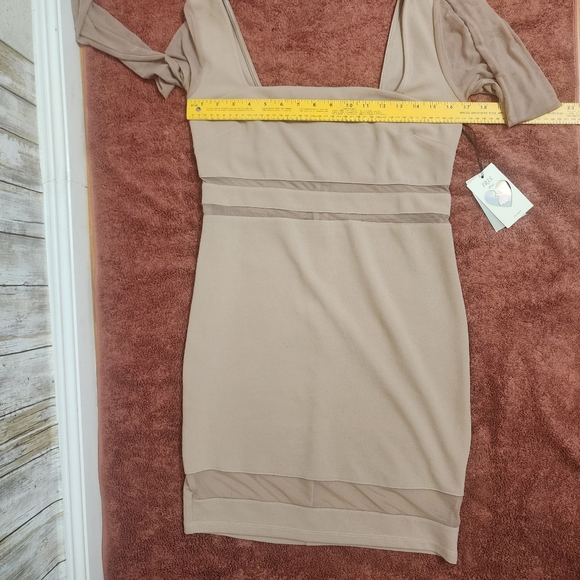 IRIS Dress Baby Pink-Brown Size L - Picture 8 of 10